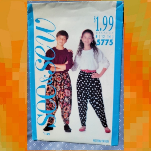 4 Girl's Size 7-14 Patterns - Picture 5 of 5